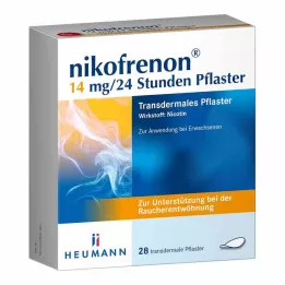 NIKOFRENON 14 mg/24 horas em adesivo transdérmico, 28 unidades