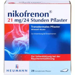 NIKOFRENON Adesivo transdérmico de 21 mg/24 horas, 28 unidades