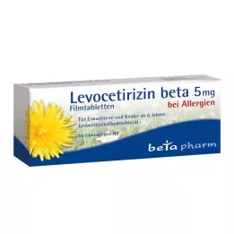 Comprimidos revestidos por película de levocetirizina beta 5 mg, 50 unidades