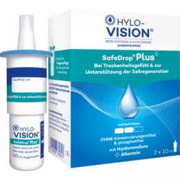 HYLO-VISION Colírio SafeDrop Plus, 2X10 ml