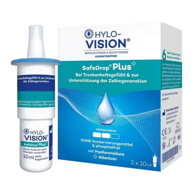 HYLO-VISION Colírio SafeDrop Plus, 2X10 ml HYLO-VISION Colírio SafeDrop Plus, 2X10 ml