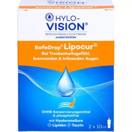 HYLO-VISION Colírio SafeDrop Lipocur, 2X10 ml