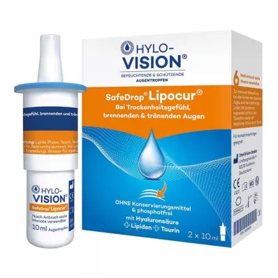 HYLO-VISION Colírio SafeDrop Lipocur, 2X10 ml HYLO-VISION Colírio SafeDrop Lipocur, 2X10 ml