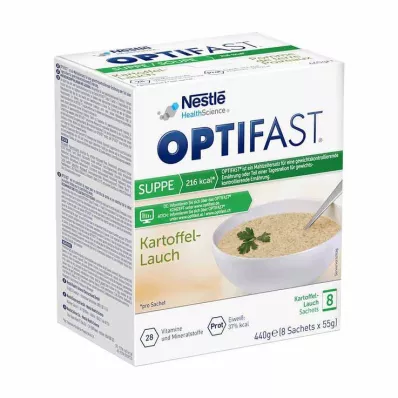 OPTIFAST Sopa de batata-alho francês em pó, 8X55 g