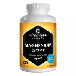MAGNESIUMCITRAT Cápsulas veganas de 360 mg, 180 unidades