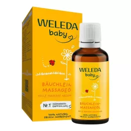 WELEDA Óleo de massagem para a barriga do bebé, 50 ml