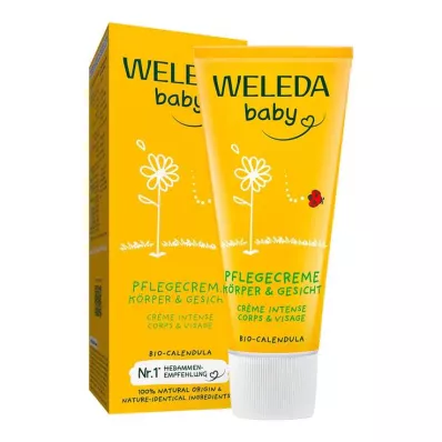 WELEDA Creme de cuidado corporal com calêndula &amp; Rosto, 75 ml