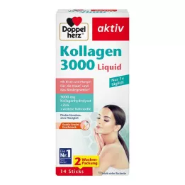 DOPPELHERZ Collagen 3000 Liquid Sticks, 14 unid