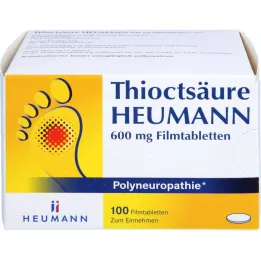 THIOCTSÄURE HEUMANN Comprimidos revestidos por película de 600 mg, 100 unidades