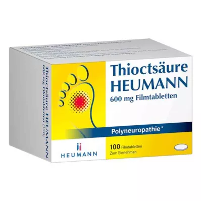 THIOCTSÄURE HEUMANN Comprimidos revestidos por película de 600 mg, 100 unidades THIOCTSÄURE HEUMANN Comprimidos revestidos por película de 600 mg, 100 unidades