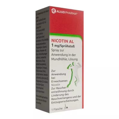 NICOTIN AL 1 mg/spray para uso oral, 1 unid NICOTIN AL 1 mg/spray para uso oral, 1 unid