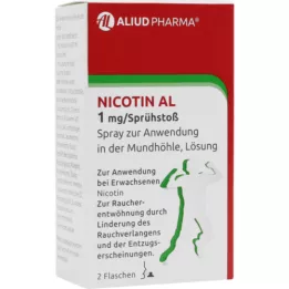 NICOTIN AL 1 mg/spray para aplicação oral, 2 unid