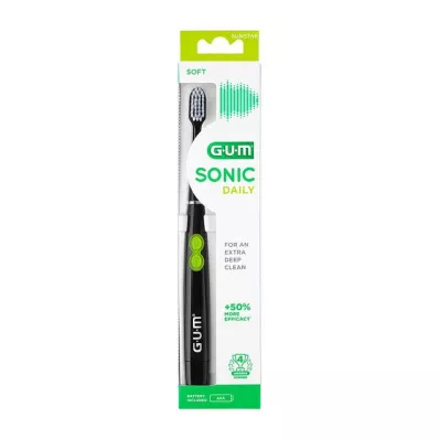 GUM SONIC DAILY Escova de dentes sónica preta, 1 unidade GUM SONIC DAILY Escova de dentes sónica preta, 1 unidade