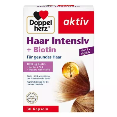 Doppelherz Hair Intensive + Cápsulas de Biotina, 30 unid Doppelherz Hair Intensive + Cápsulas de Biotina, 30 unid