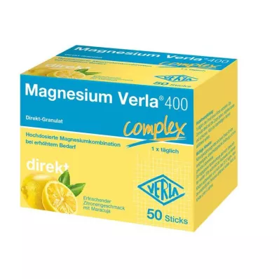 Magnésio Verla 400 grânulos diretos, 50 peças Magnésio Verla 400 grânulos diretos, 50 peças