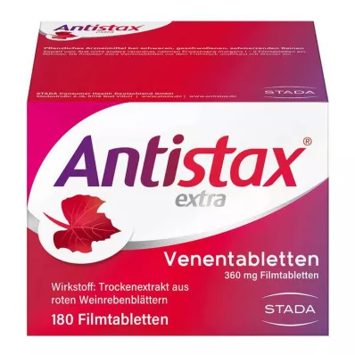Comprimidos antistax extra venosos para varizes, 180 peças Comprimidos antistax extra venosos para varizes, 180 peças