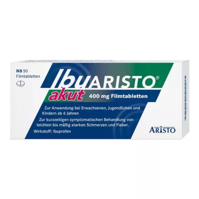 IBUARISTO acute 400 mg comprimidos revestidos por película, 50 unid IBUARISTO acute 400 mg comprimidos revestidos por película, 50 unid