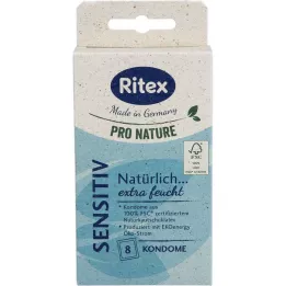RITEX PRO NATURE SENSITIV Preservativos, 8 unidades