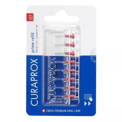 Recarga de escova interdental Curaprox Cps 07 prime, 8 peças