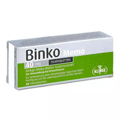 Binko Memo 40 mg comprimidos revestidos por película (30 unidades)