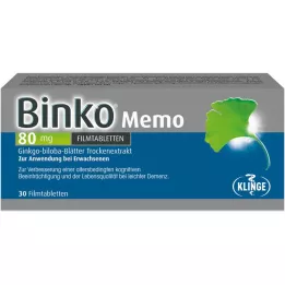 BINKO Memo 80 mg comprimidos revestidos por película, 30 unidades