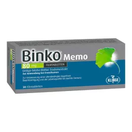 BINKO Memo 80 mg comprimidos revestidos por película, 30 unidades
