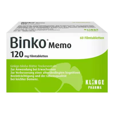 Binko Memo 120 mg comprimidos revestidos por película, 60 unidades Binko Memo 120 mg comprimidos revestidos por película, 60 unidades