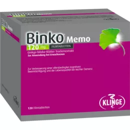 BINKO Memo 120 mg comprimidos revestidos por película, 120 unidades