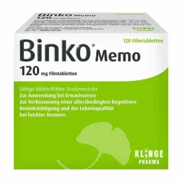BINKO Memo 120 mg comprimidos revestidos por película, 120 unidades