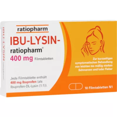 IBU-LYSIN-ratiopharm 400 mg comprimidos revestidos por película, 10 unid