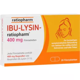 IBU-LYSIN-ratiopharm 400 mg comprimidos revestidos por película, 20 unidades