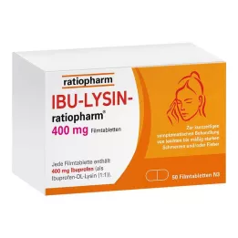 IBU-LYSIN-ratiopharm 400 mg comprimidos revestidos por película, 50 unid
