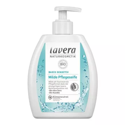 Base Lavera cuidado sensível sensível suave aloe orgânico + camomila, 250 ml