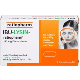 IBU-LYSIN-ratiopharm 293 mg comprimidos revestidos por película, 10 unid