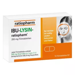 IBU-LYSIN-ratiopharm 293 mg comprimidos revestidos por película, 10 unid