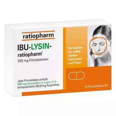 IBU-LYSIN-ratiopharm 293 mg comprimidos revestidos por película, 10 unid