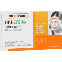 IBU-LYSIN-ratiopharm 293 mg comprimidos revestidos por película, 20 unidades