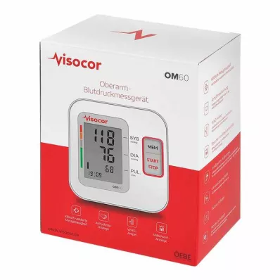 Monitor de pressão arterial de braço Visocor OM60, 1ud