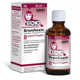 BROMHEXIN Hermes Arzneimittel 8 mg/ml gotas, 50 ml