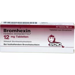 BROMHEXIN Hermes Arzneimittel 12 mg comprimidos, 50 unid