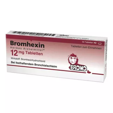Bromexina HERMES Medicamentos® 12 mg comprimidos, 50 unidades
