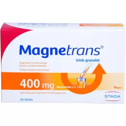 MAGNETRANS 400 mg grânulos bebíveis, 20X5,5 g