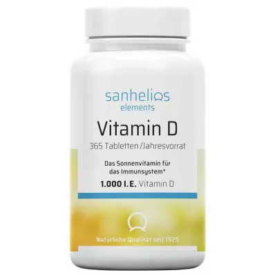 Sanhelios Vitamina D 1.000 UI comprimidos, 365 unid