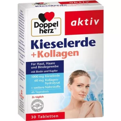 DOPPELHERZ Silica+Collagen Tablets, 30 Cápsulas