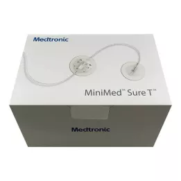Conjunto de infusão Minimed Sure-T 6 mm 60 cm, 10 unidades