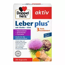 DOPPELHERZ Liver plus with choline+zinc capsules, 30 Cápsulas