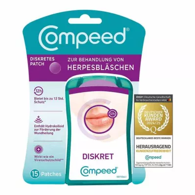 Compeed adesivo para feridas de herpes HRA, 15 unidades