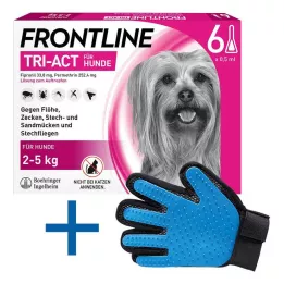 FRONTLINE Solução Tri-Act para ser gotejada em cães de 2-5 kg, 6 unidades