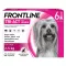 FRONTLINE Solução Tri-Act para ser gotejada em cães de 2-5 kg, 6 unidades