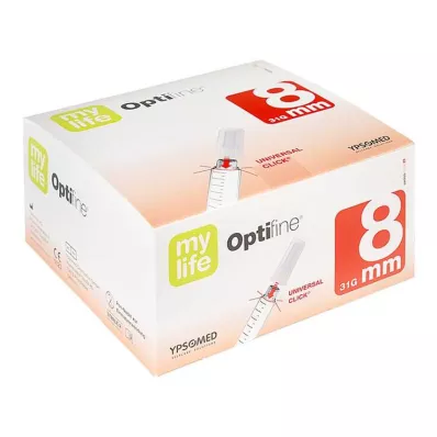 OPTIFINE 8 agulhas para caneta 0,25x8 mm, 100 unidades